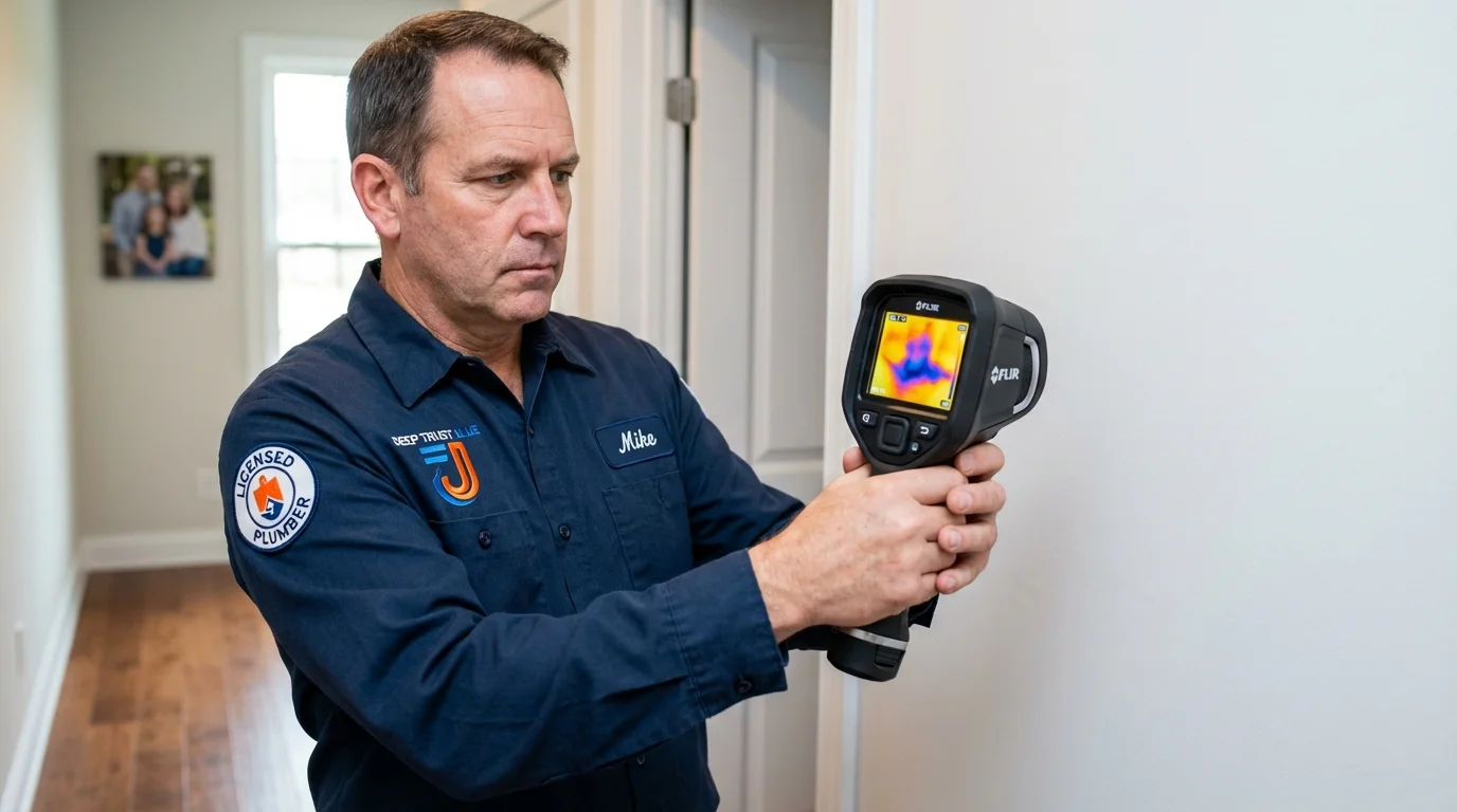 Thermal imaging leak detection by Johns Plumbing LLC in Surry